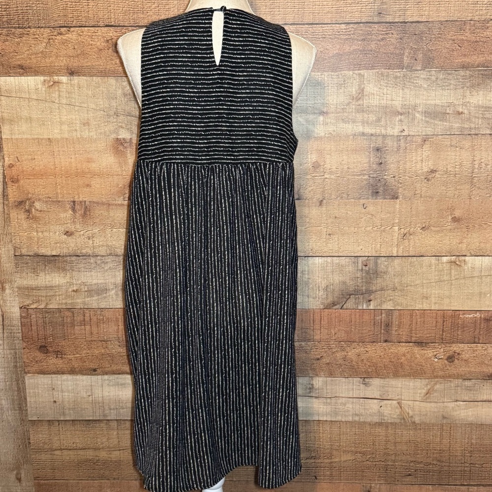 THML Stripe Shift Dress Casual Sleeveless Mini Embroidered size Large - Picture 3 of 10